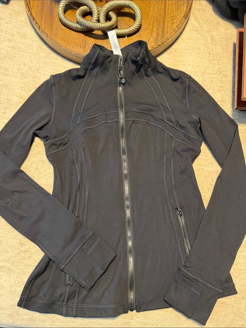 lululemon athletica Black Zip-Up Jacket